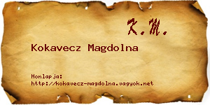 Kokavecz Magdolna névjegykártya